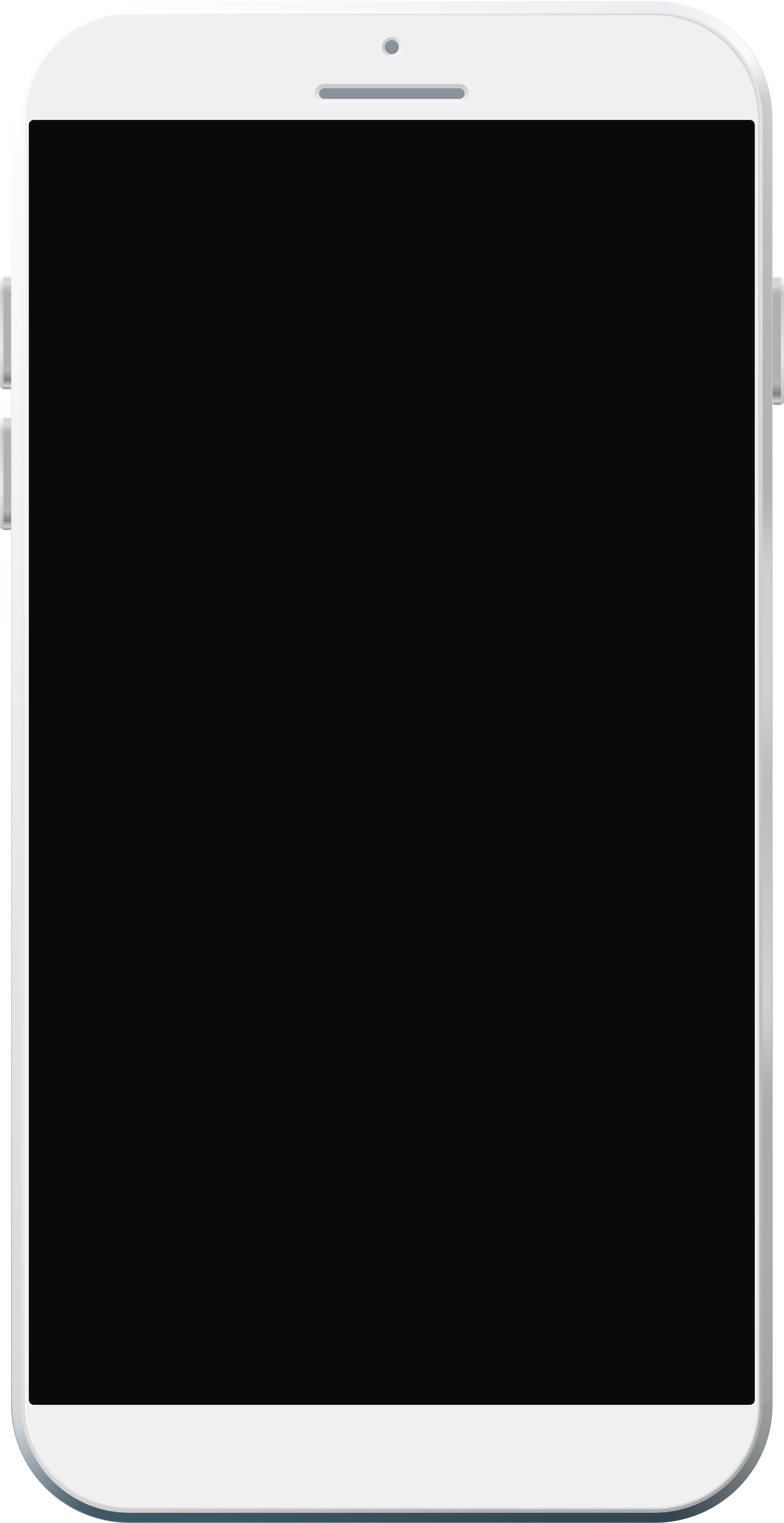White Smartphone Png Clipart - Smartphone (3211x6242), Png Download