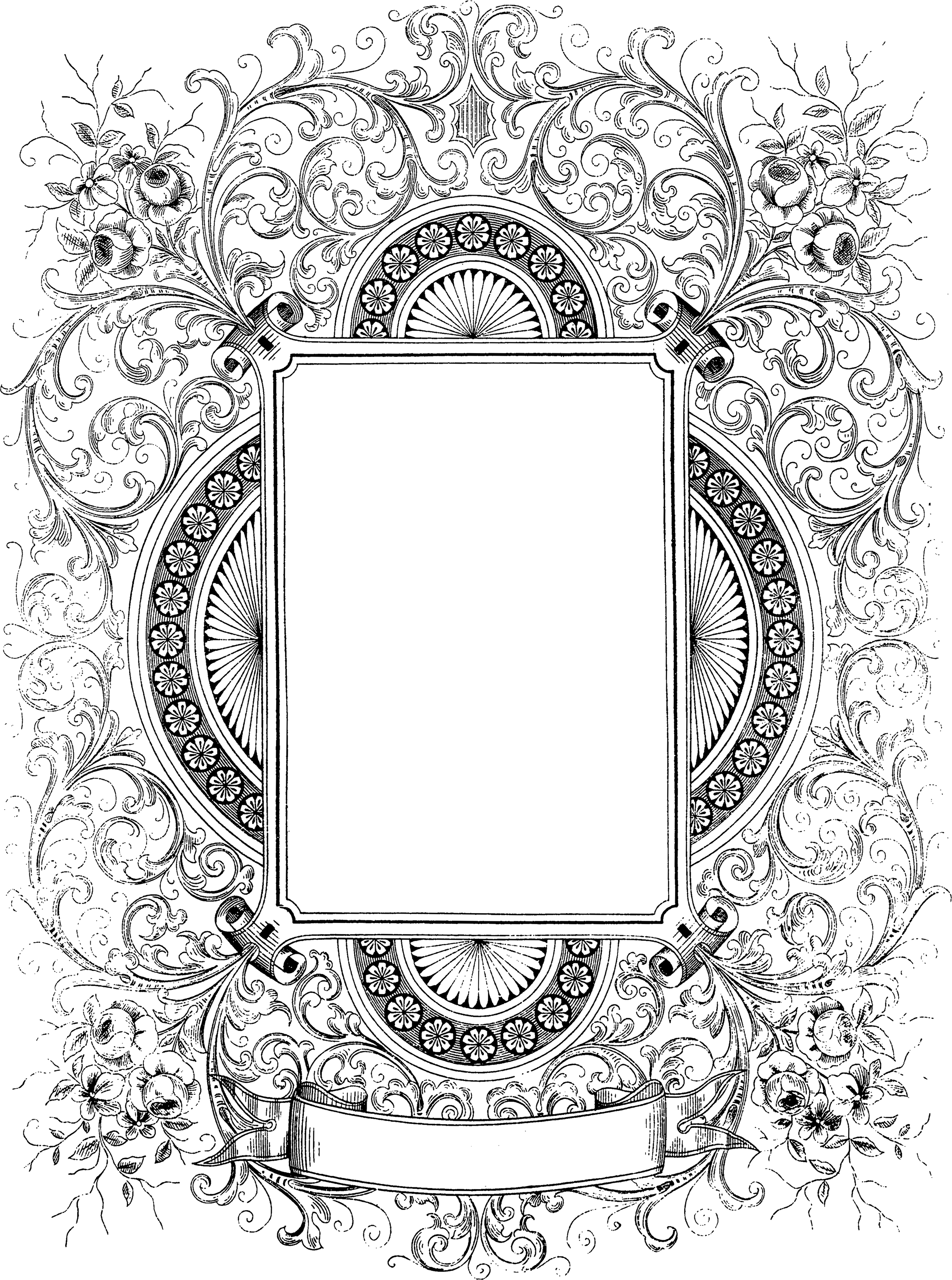 Decorative Border Free Png Image - Edgar Allan Poe, Eureka, And Scientific Imagination (2677x3600), Png Download