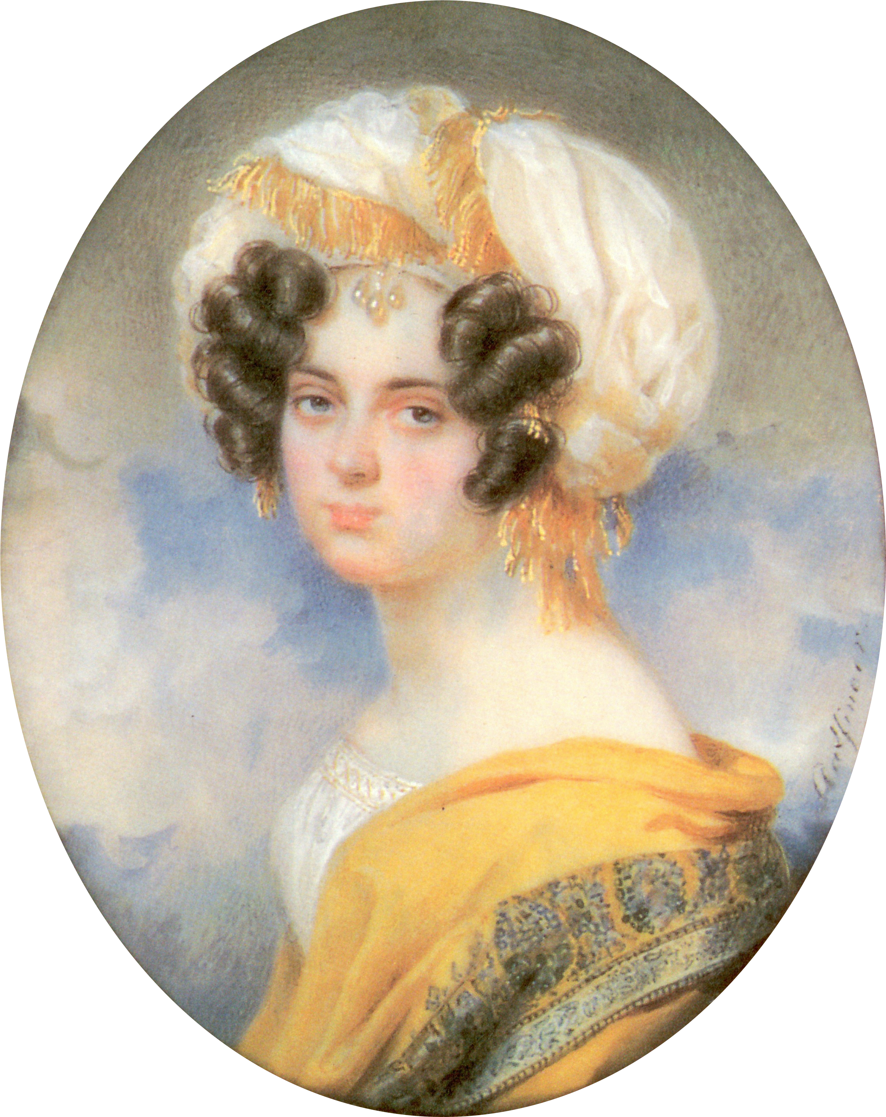 Maria Alexeevna Musina-pushkina By M - Self-portrait (3020x3800), Png Download