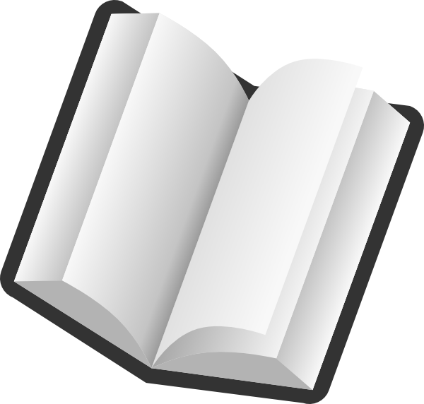 Book Open Blank Pages Learn Write Read Boo - Transparent Book Clip Art (356x340), Png Download