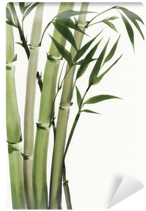 Bamboo Painting Watercolor (400x400), Png Download
