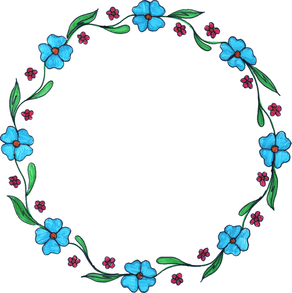 Png File Size - Transparent Background Flower Frame (1021x1024), Png Download