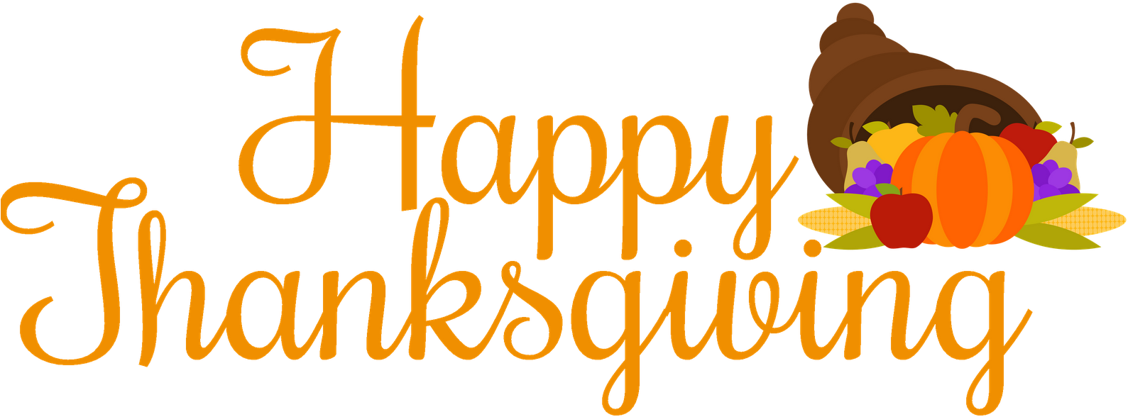 Thanksgiving Png High-quality Image - Happy Thanksgiving Clip Art (1280x522), Png Download