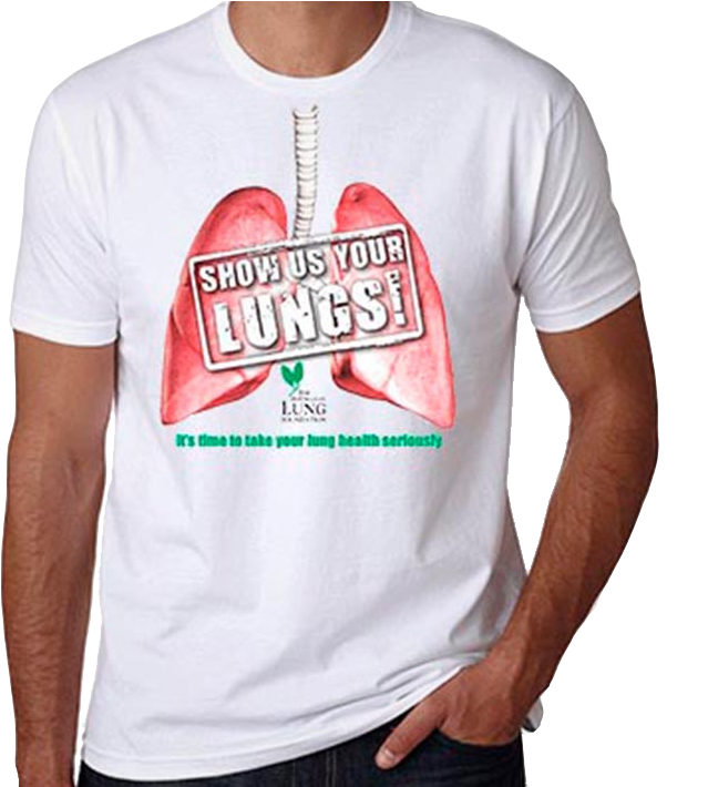 Show Us Your Lungs T-shirt - Walmart T Shirt Controversy (709x709), Png Download