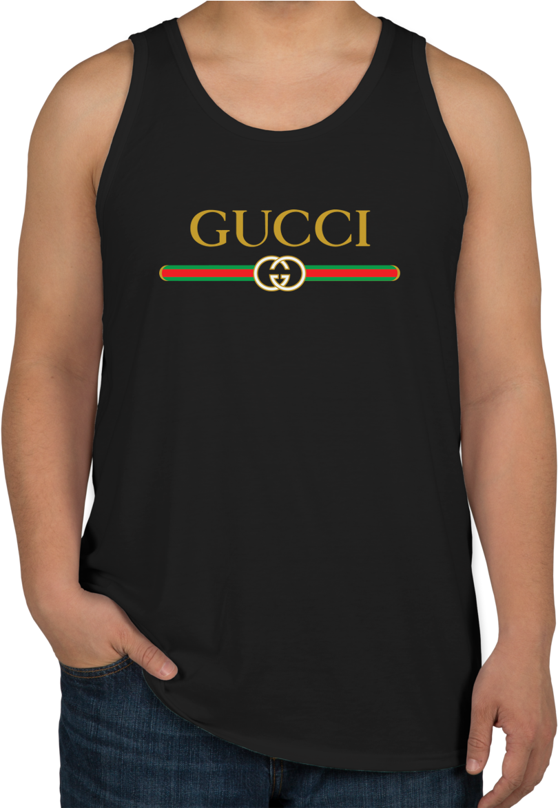 Amazing Gucci Logo Print Unisex Tank (1000x1172), Png Download