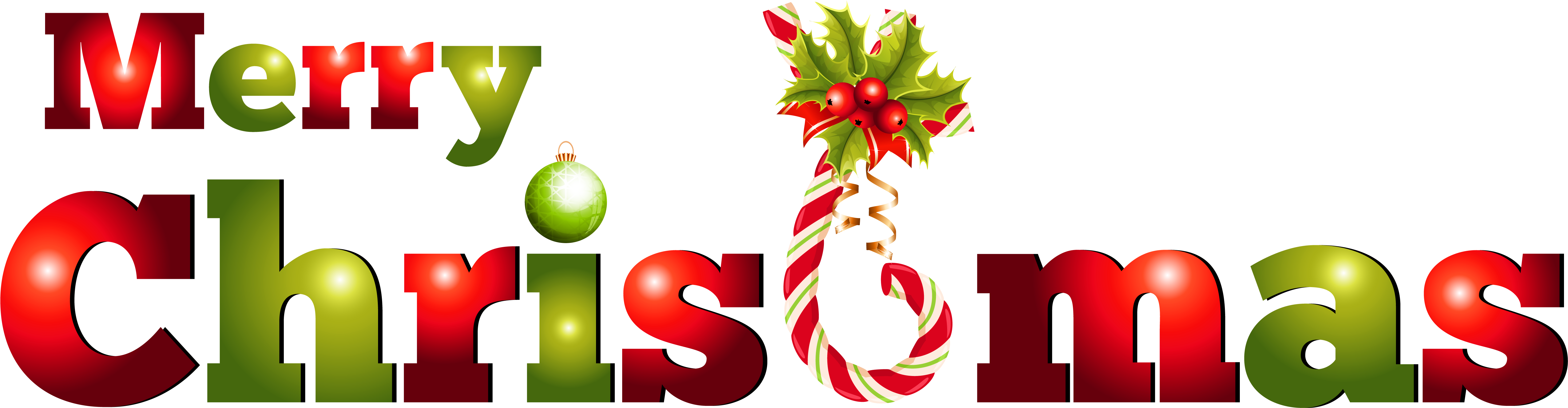 Image - Merry Christmas Png Transparent (6000x1960), Png Download