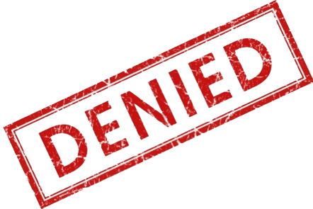 Denied Stamp Png Image - Denied Stamp Transparent (442x295), Png Download