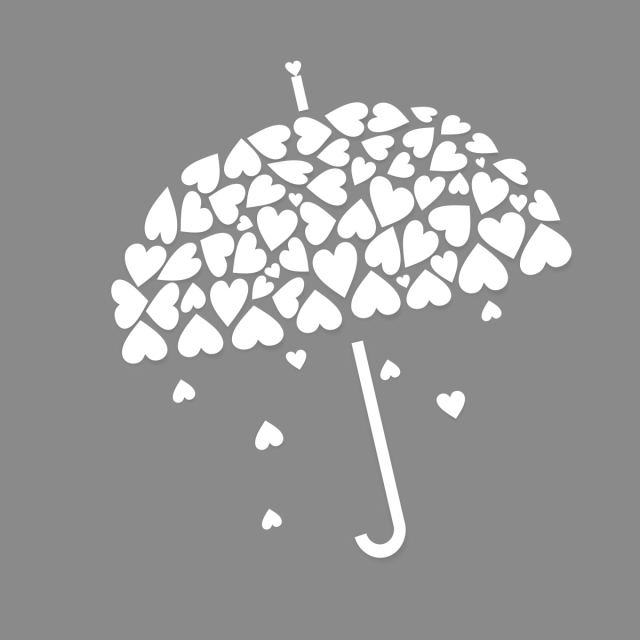 Love Umbrella Vector Background, Umbrella, Png Umbrella, - Illustration (640x640), Png Download