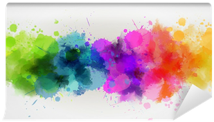 Art Print: Artlana's Watercolor Line Background, 61x41in. (400x400), Png Download