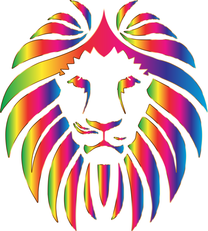 Lionhead Rabbit Drawing Roar Logo - Lion Face Vector Png (675x750), Png Download