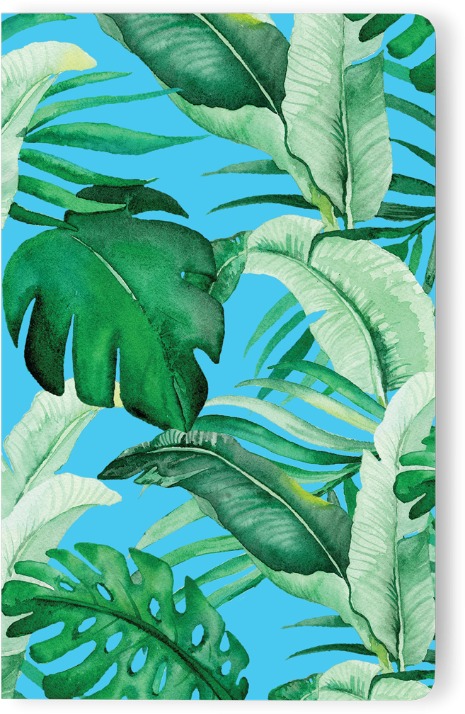 Watercolor Notebook - Tropical Palm Restaurant (1200x1200), Png Download