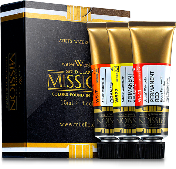 Mission Gold Class - Mijello Mission Gold Class Water Paints 15ml Series (668x982), Png Download