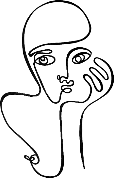 Limited Print "thinking About It" - Thinking (484x597), Png Download