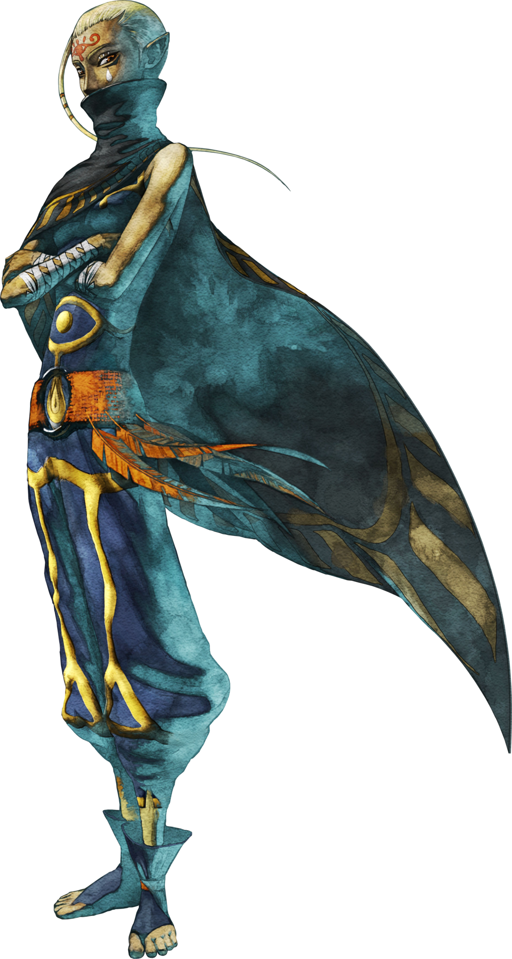 Loving The Use Of Watercolour Textures - Zelda Impa Skyward Sword (1026x1920), Png Download