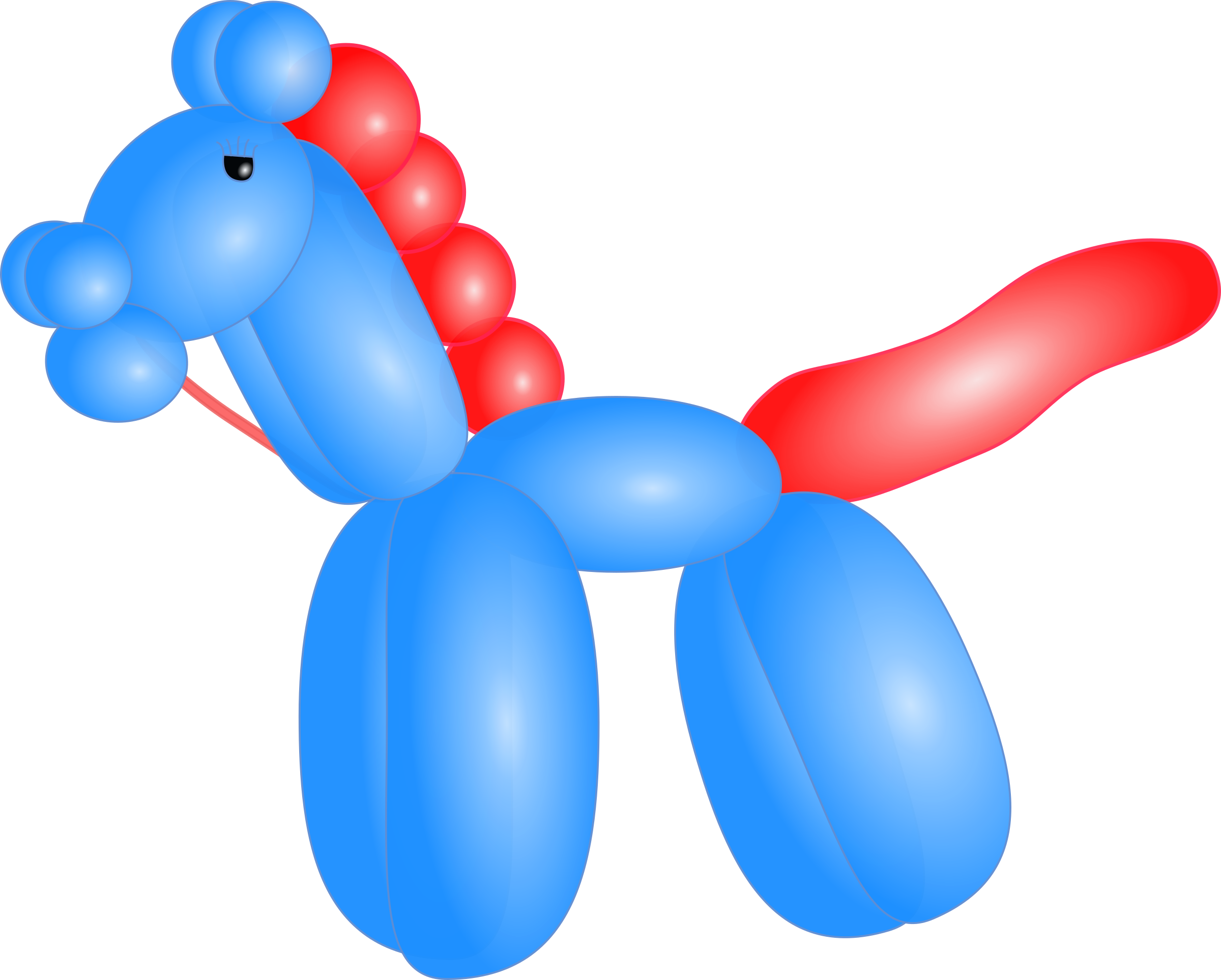Balloon Horse Png Images (600x481), Png Download