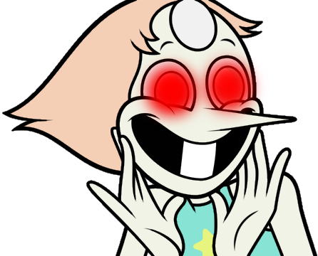 Pearl Have One Tooth With Spooky Eyes - Стикеры Вселенная Стивена (446x360), Png Download