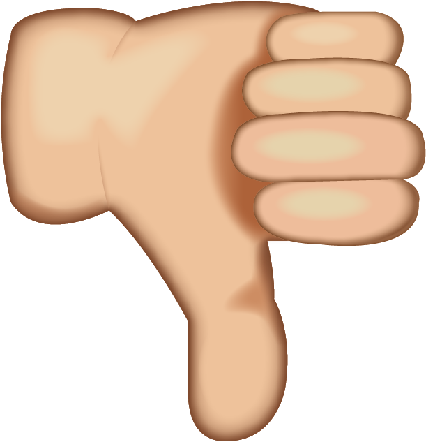 Thumbs Down Emoji Png (600x600), Png Download