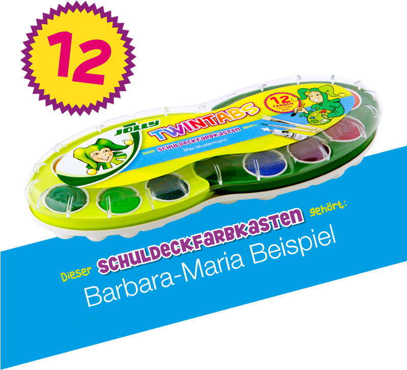 Twintabs Watercolor Paint Box 12 Colors - Cupcake Decorating Kit Makes 24-polar Bear (800x800), Png Download