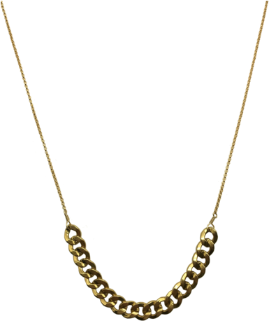 Brooklyn Chain 14k - Vòng Vàng Trắng Nam (384x480), Png Download