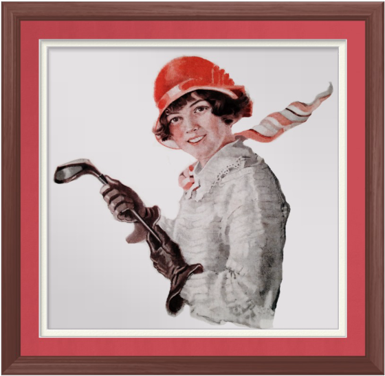 1920's Golf Miss - 1920s (761x761), Png Download