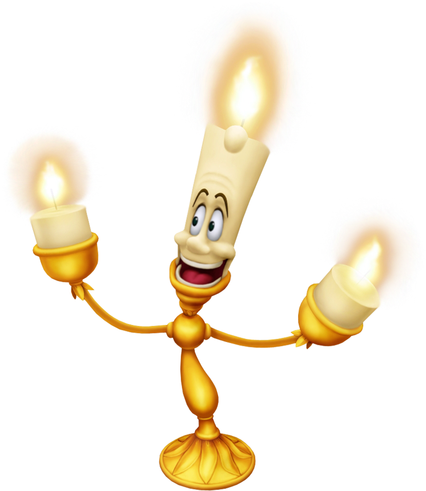 Lumiere Beauty And The Beast Cartoon Transparent Image - Beauty And The Beast Characters Png (899x1000), Png Download