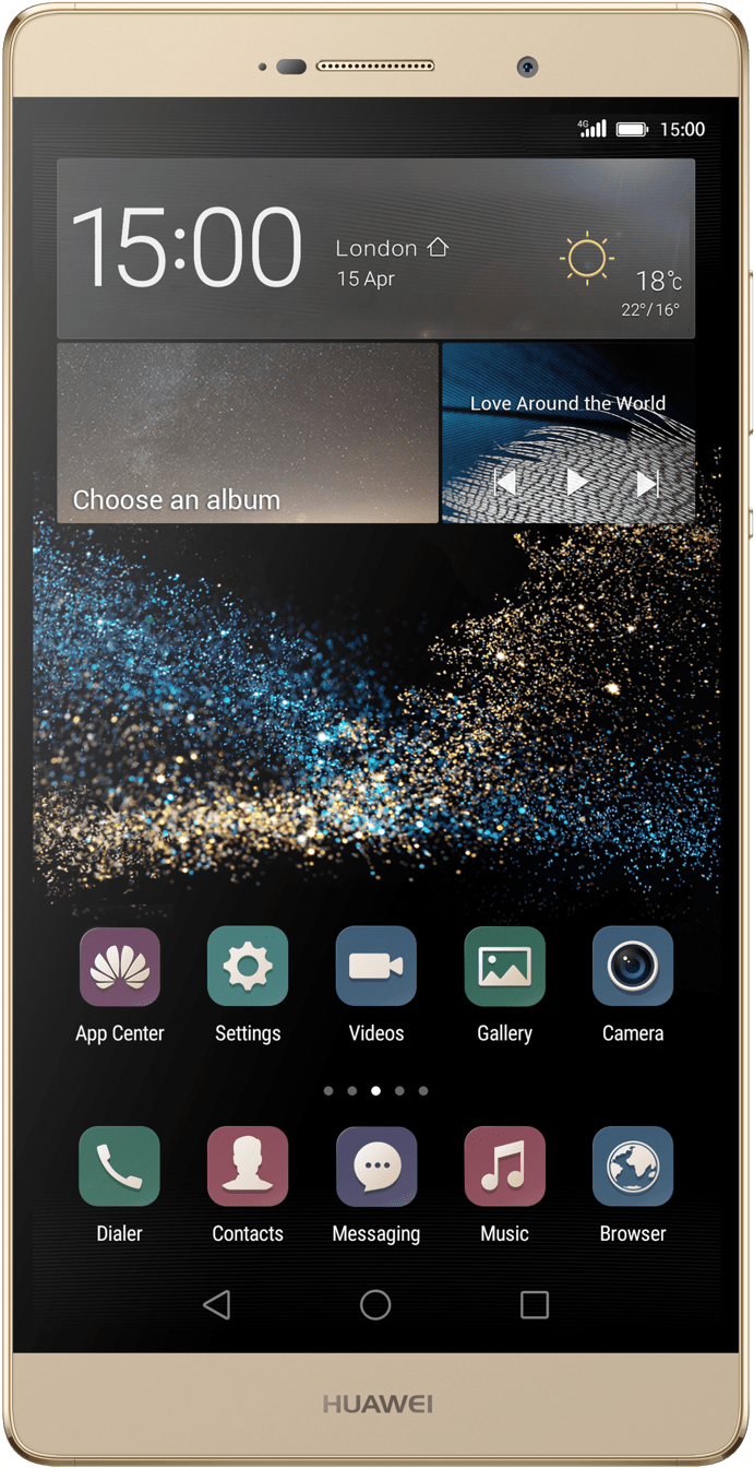 Golden Whide Huawai Smartphone Png Image - Huawei P8 Max (1000x1500), Png Download