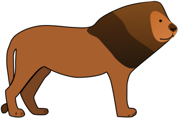 Lion Cat Kitten Tiger Felidae - Custom Brown Lion Shower Curtain (563x750), Png Download