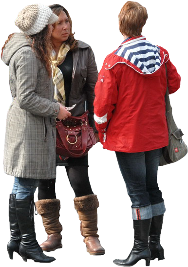 Women Talking - Immediate Entourage - Talking People Png (545x545), Png Download