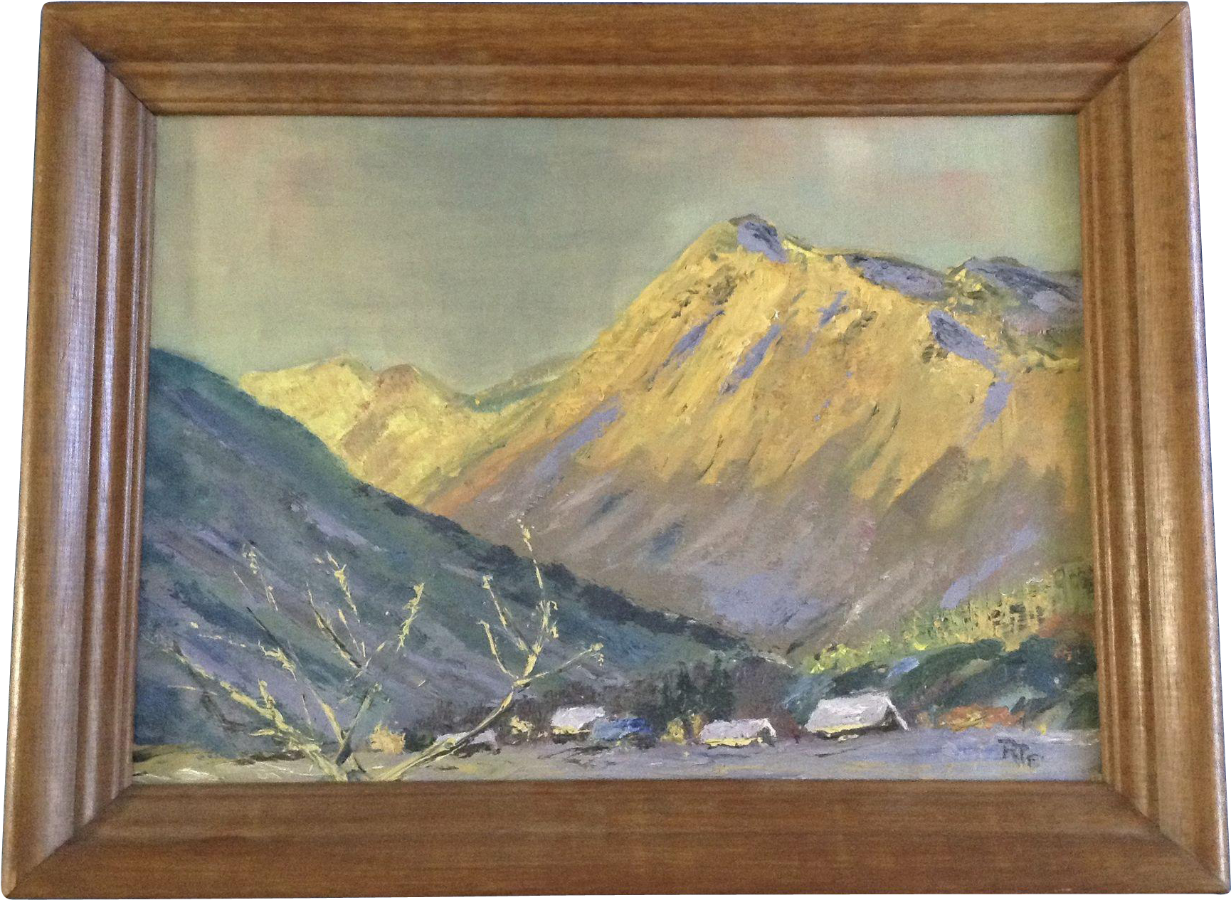 Luxury Mountain Canvas Painting - Painting (1729x1729), Png Download