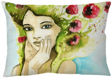 Watercolor Portrait Of A Woman - Watercolor Painting (400x400), Png Download