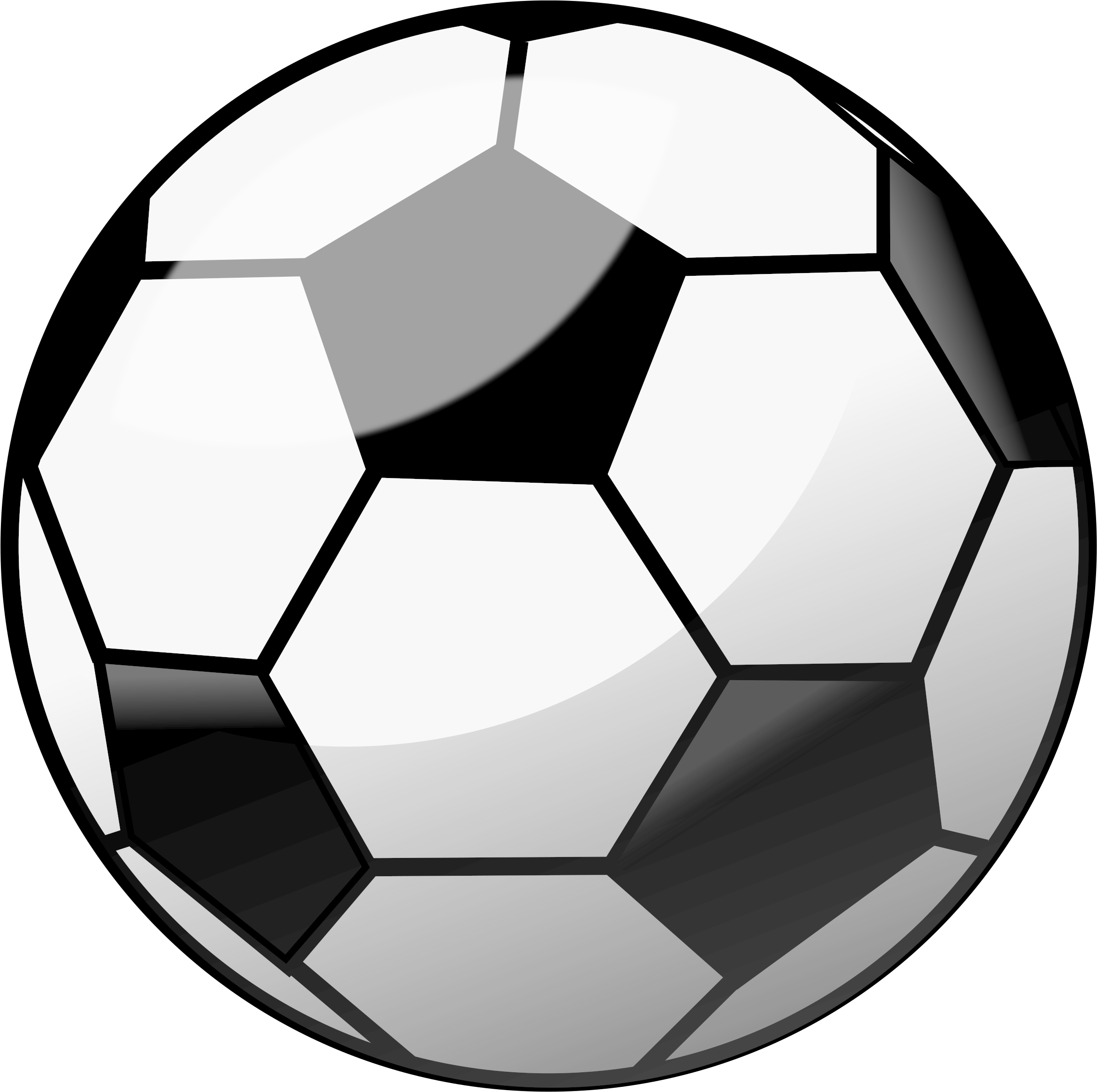 Glossy Football Soccer Ball Remix Banner Royalty Free - Soccer Ball Png (2400x2359), Png Download