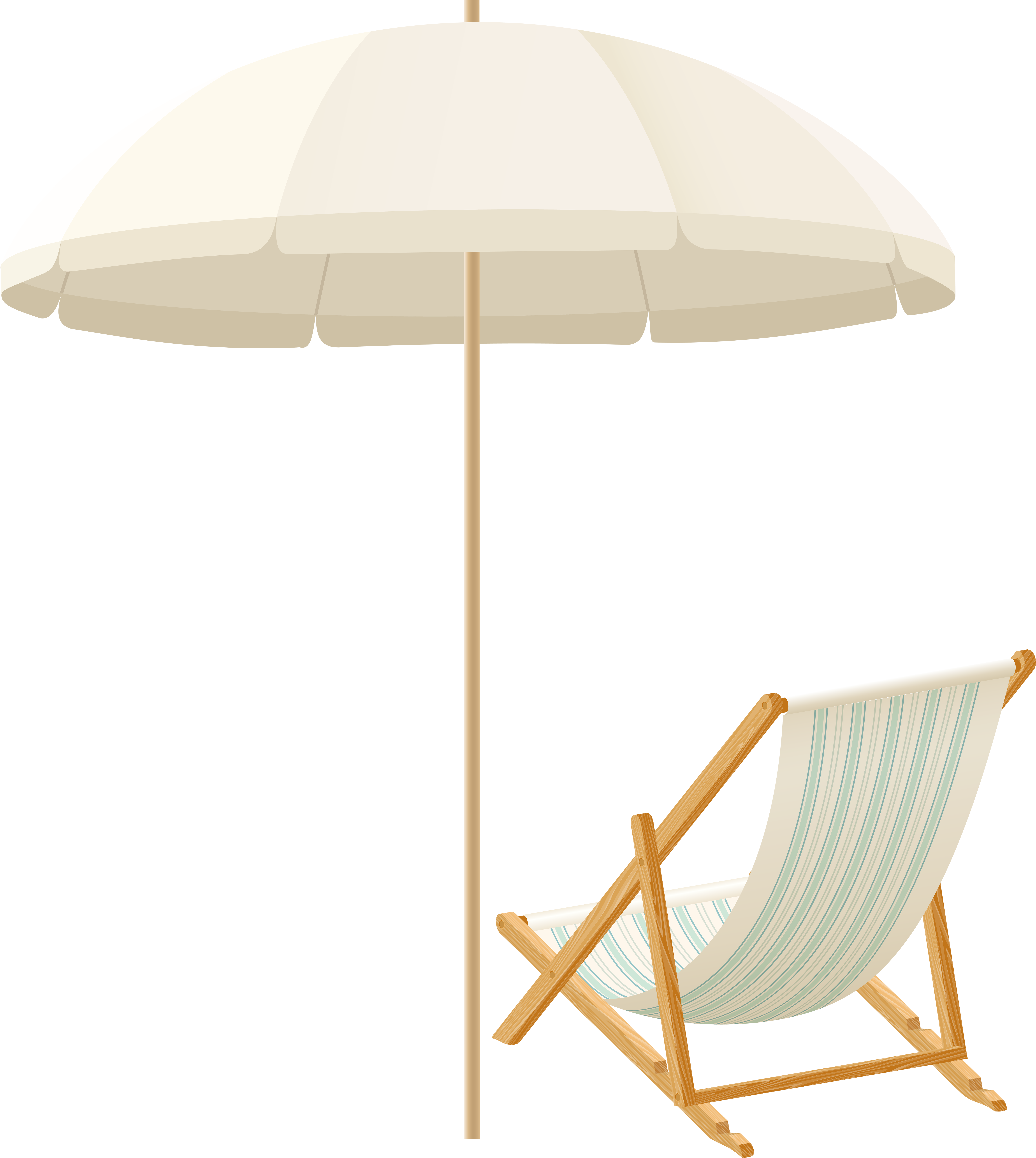 Beach Umbrella With Chair Png Clip Art (7124x8000), Png Download
