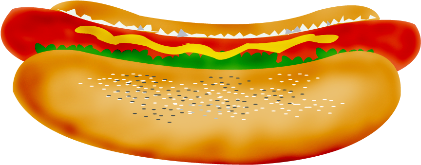 Hot Dog Cookout Clip Art Free - Hot Dog Clip Art Png (1000x800), Png Download