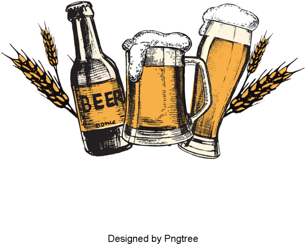 Aesthetic Cartoon Beer Summer Drink, Beautiful, Exquisite, - Beer (640x640), Png Download