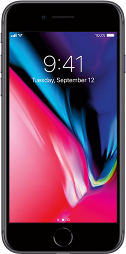 Union Wireless - Apple Iphone 8 - 256 Gb - Space Gray - Verizon - Cdma/gsm (550x550), Png Download