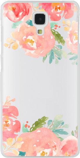 Watercolor Flowers Iphone Case - Popping Peonies Outdoor Throw Pillow By Onebellacasa, (300x547), Png Download