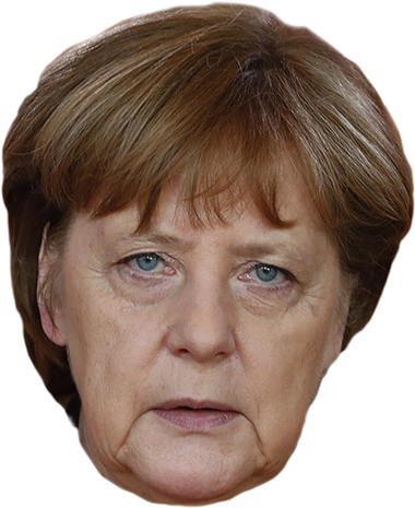Trump Is Oblivious To Shaking German Chancellor Angela - Angela Merkel Face Transparent (400x488), Png Download