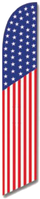 Usa American Flag Swooper Banner - Us Flag Vertical Banner (700x700), Png Download