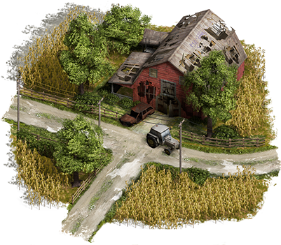 Twd L Rural - The Walking Dead (400x400), Png Download