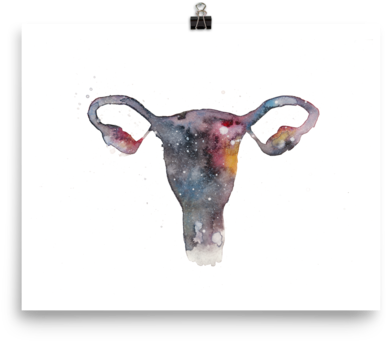The Uterverse Print - Bull (600x600), Png Download