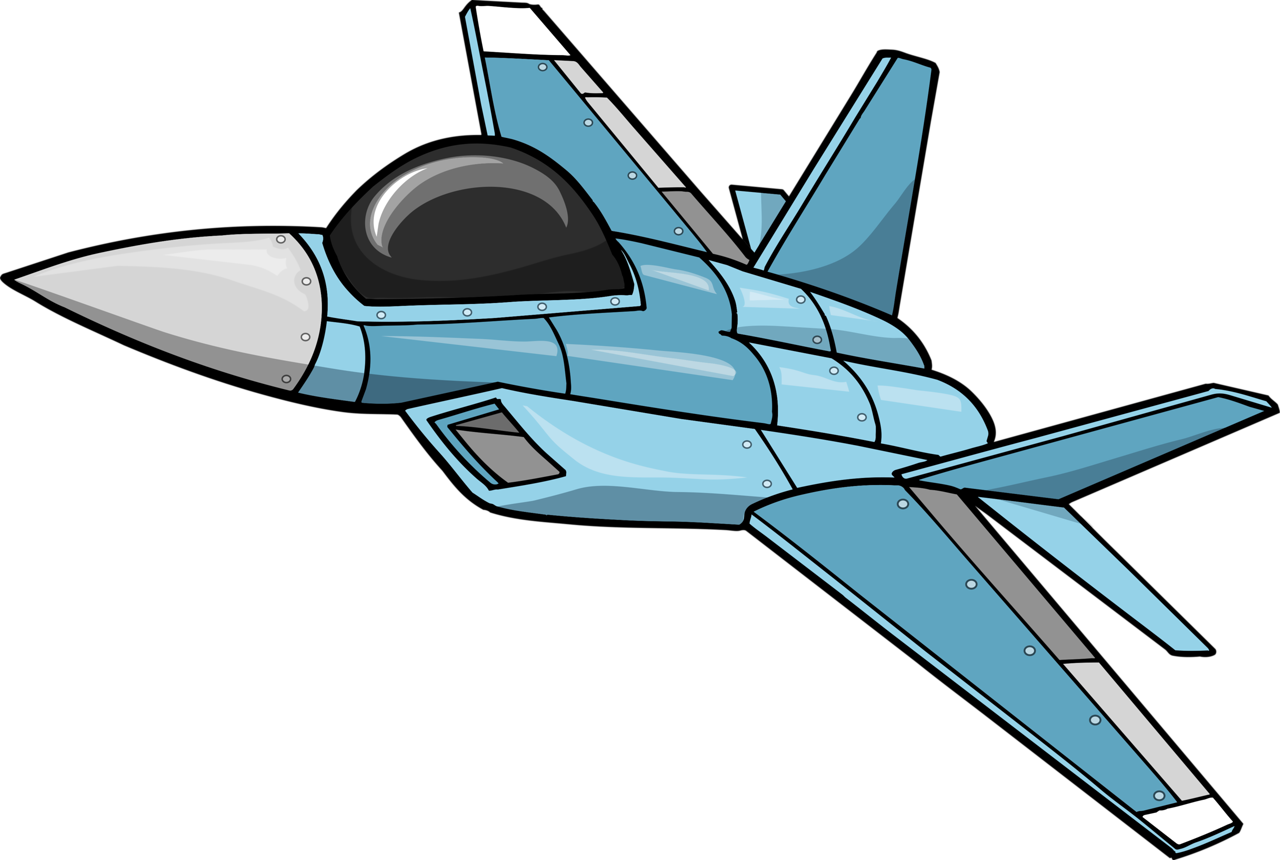 Vector Royalty Free Download Airplane Aircraft Fighter - Jet Clipart (1280x860), Png Download