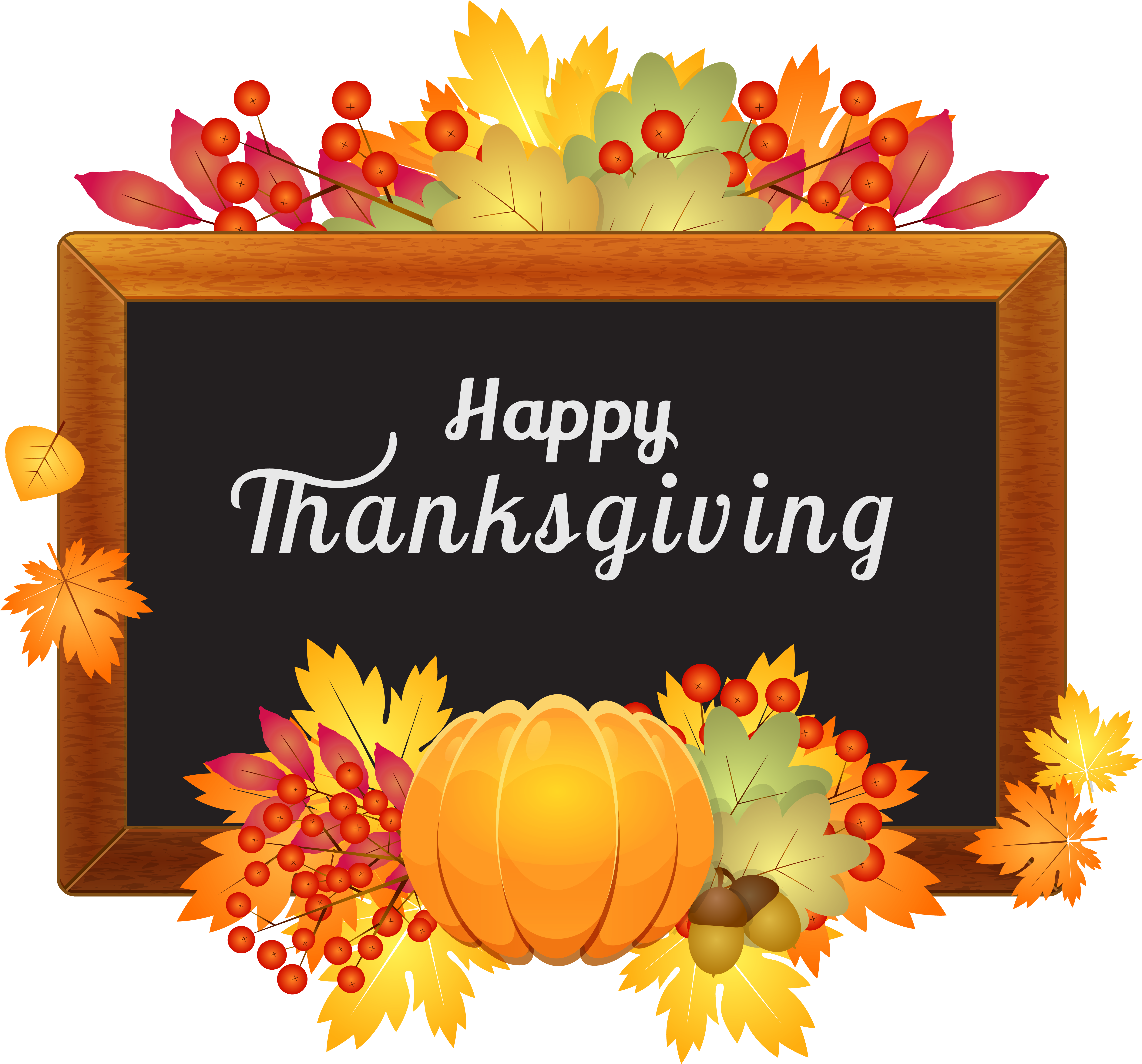 Thanksgiving Clipart No Background - Transparent Background Thanksgiving Clipart (6155x5736), Png Download