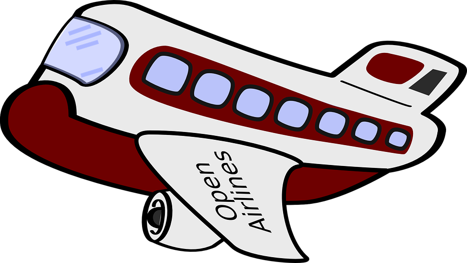 An Interesting Plane - Plane Cartoon Vector Png (800x582), Png Download