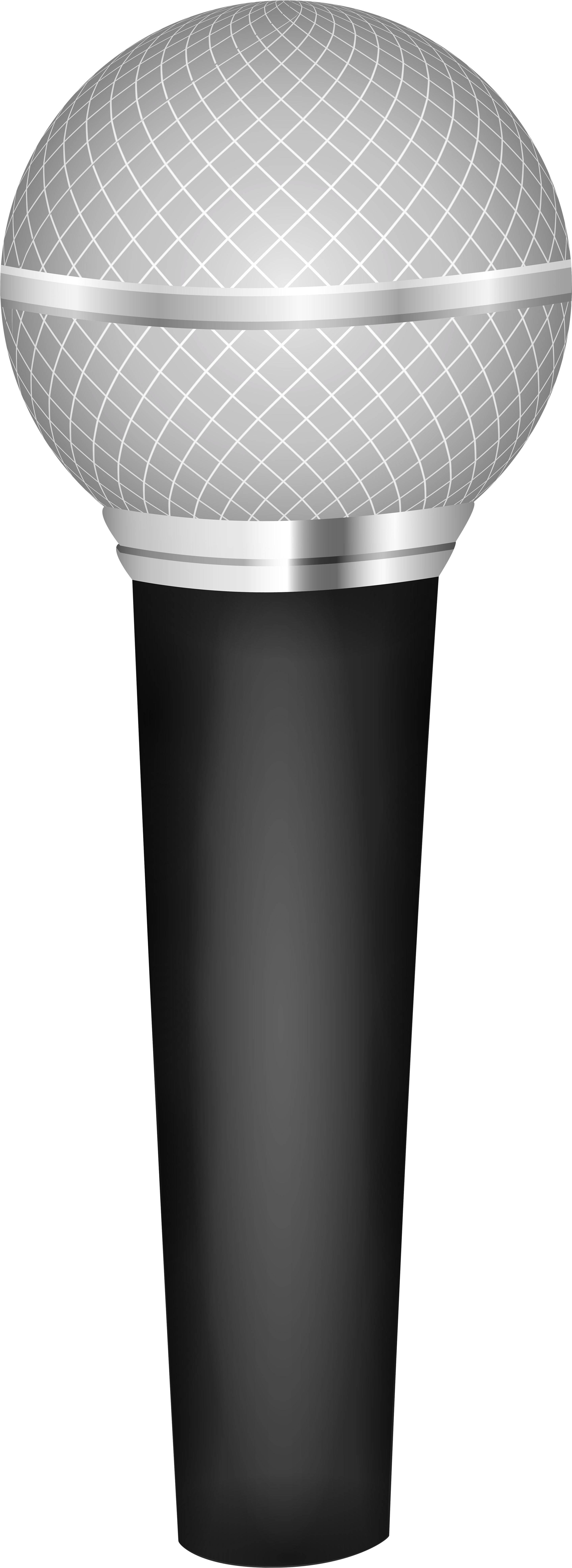 Microphone Clipart Christmas - Clip Art Microphone Png (2943x8000), Png Download
