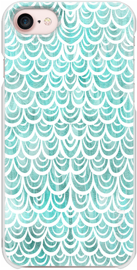 Casetify Iphone 7 Case - Watercolor Mermaid Ruby Ombre Backpack By Lisaargyropoulos (282x560), Png Download
