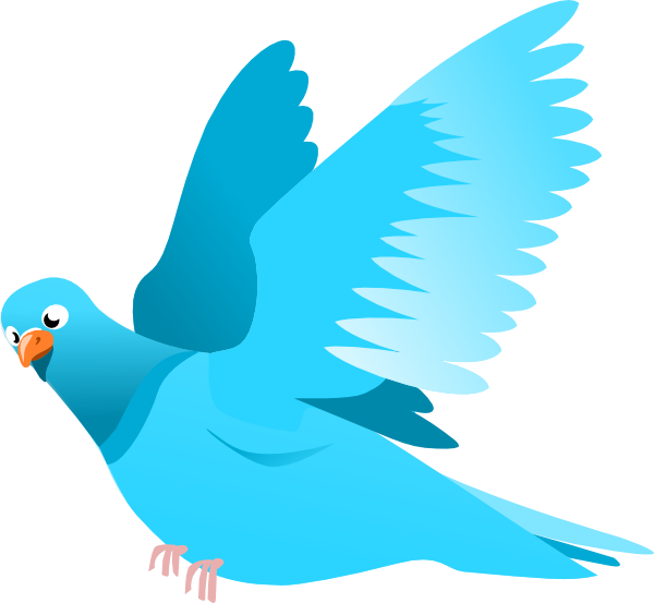 Blue Bird Clip Art At Clker - Blue Bird Flying Clipart (600x553), Png Download