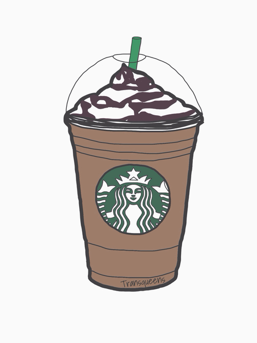 Tumbler Cup Clipart - Starbucks Drawing (500x667), Png Download