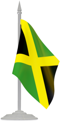 Jamaica Flag Pole Png (640x480), Png Download