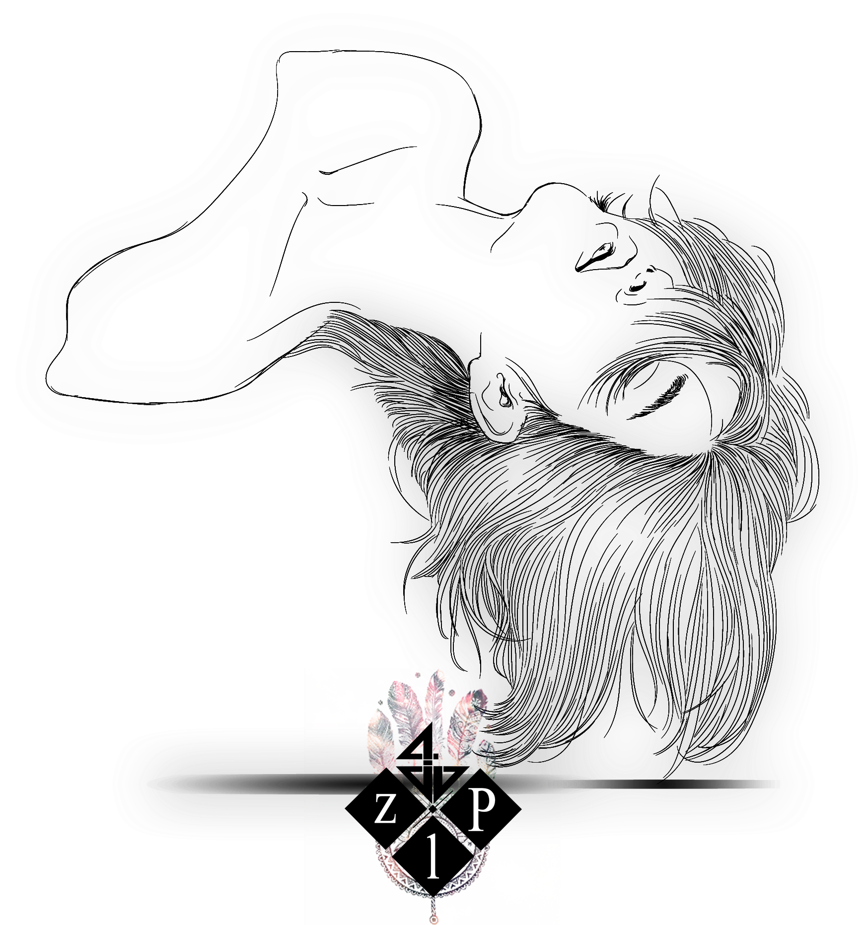 Collection Of Free Alone Drawing Pinterest Download - Sketch (2560x2560), Png Download