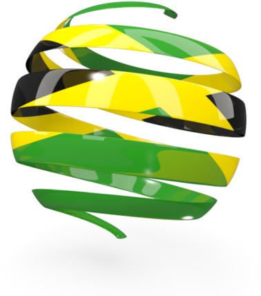 Illustration Of Flag Of Jamaica - South African Flag Logos (640x480), Png Download